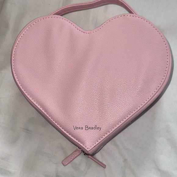Pink Floral Heart-Shaped Women's Bag - Picture 2 of 3